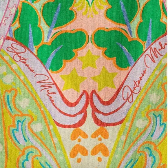 Antonio Melani Brooks Printed Linen Square Neck Sleeveless Blouse 8 NWT - Picture 5 of 5